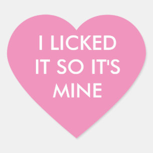 JE L'AI AIMÉ DONC C'EST MON autocollant rose