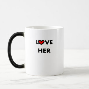 Je l'aime et je l'aime Mug Coeur rouge