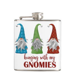 Je m'accroche avec mon flacon de Noël Gnomies