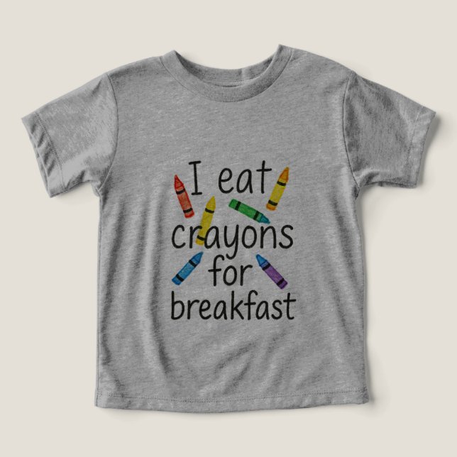 Je mange des crayons pour le petit-déjeuner (Design Recto)