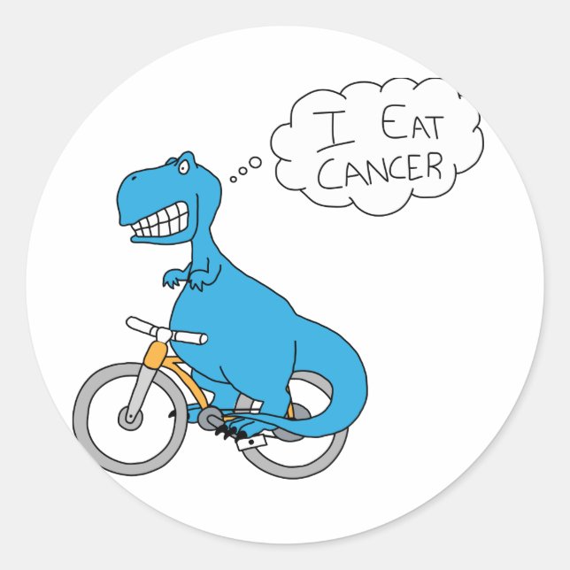 Je mange un autocollant de cancer (Devant)