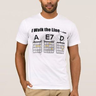 Je marche la ligne - T-shirt de Johnny Cash