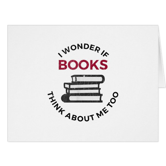Je Me Demande Si Les Livres Pensent À Moi Aussi -  (Devant horizontal)