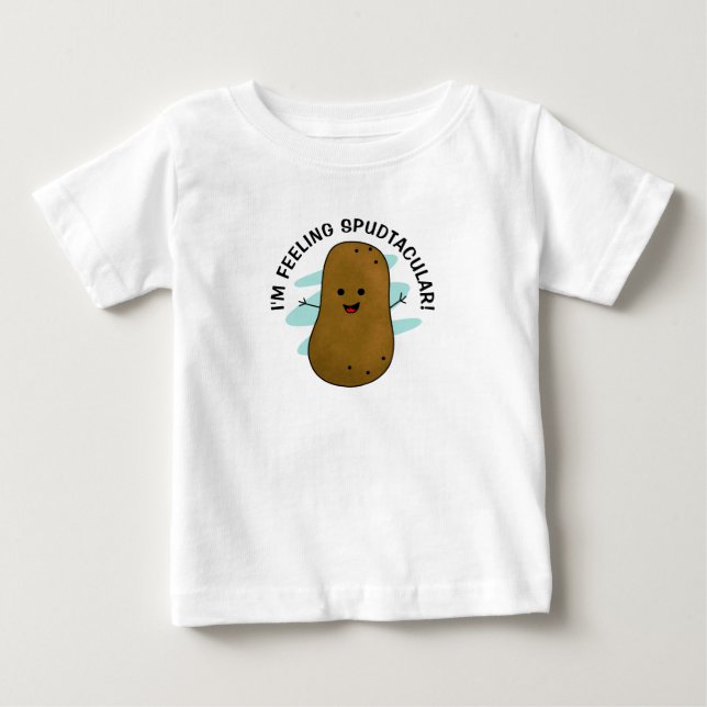 Je me sens Spudtacular Potato Baby T-Shirt (Devant)
