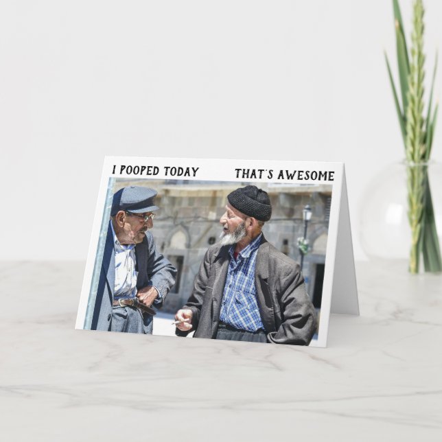 JE ME SUIS POSÉ AUJOURD'HUI SUR LES CARTES D'ANNIV (Devant)