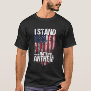 Je me tiens pour le T-shirt de l'hymne national dé