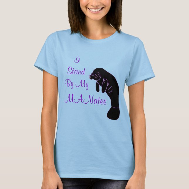 Je me tiens prêt mon T-shirt de lamantin (Devant)