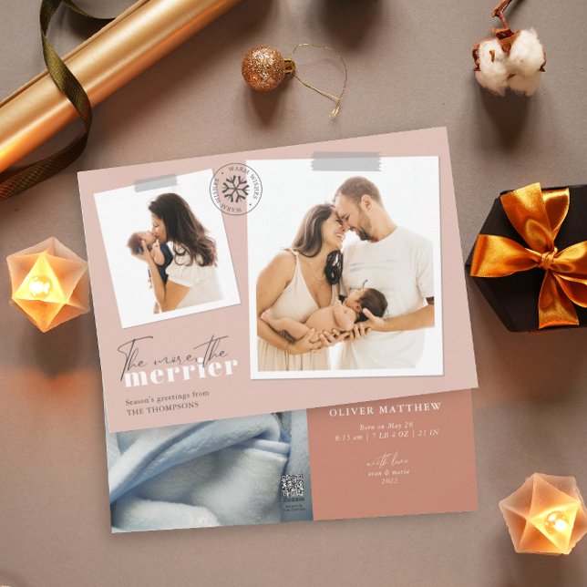 Je mehr das Merrier Rust Geburt Ankündigung Foto (Von Creator hochgeladen)