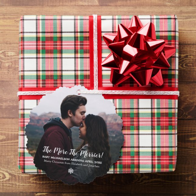 Je mehr die schwächere Schwangerschaft Ornament Karte (Insitu (Geschenk))