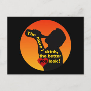 Je mehr ich Postkarte trinke