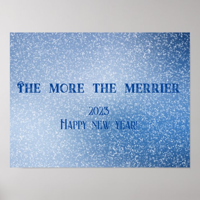 Je mehr sich der Merrier wünscht ein neues Jahresp Poster (Vorne)