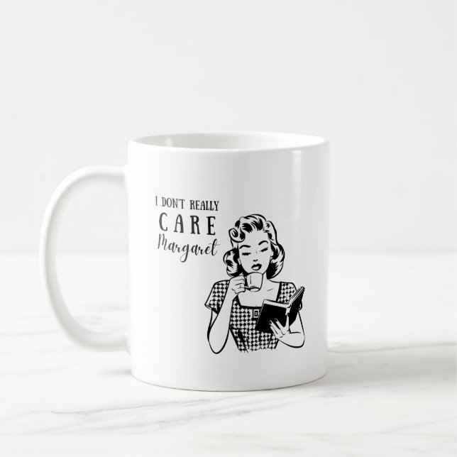Je m'en fiche que le margaret JD Vance cite mug (Gauche)
