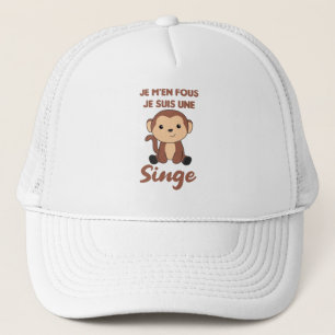 Je M'en Fous Je Suis Une Singe - Sweet Monkey Truckerkappe