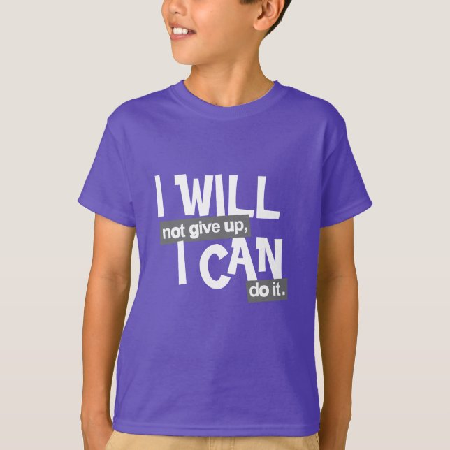 Je n'abandonnerai pas le slogan positif t-shirt en (Devant)
