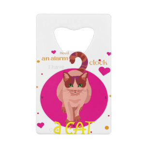 Je n'ai pas besoin d'un réveil, j'ai un chat