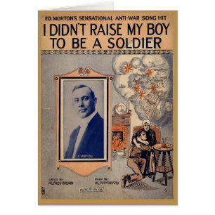 Je n'ai pas élevé mon garçon pour être un soldat