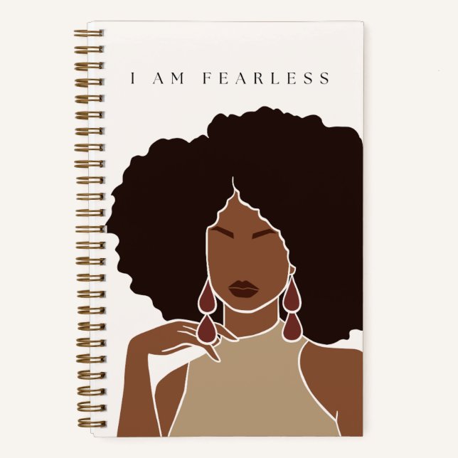 JE N'AI PAS PEUR | Fille noire | Carnet Spiral (Recto)