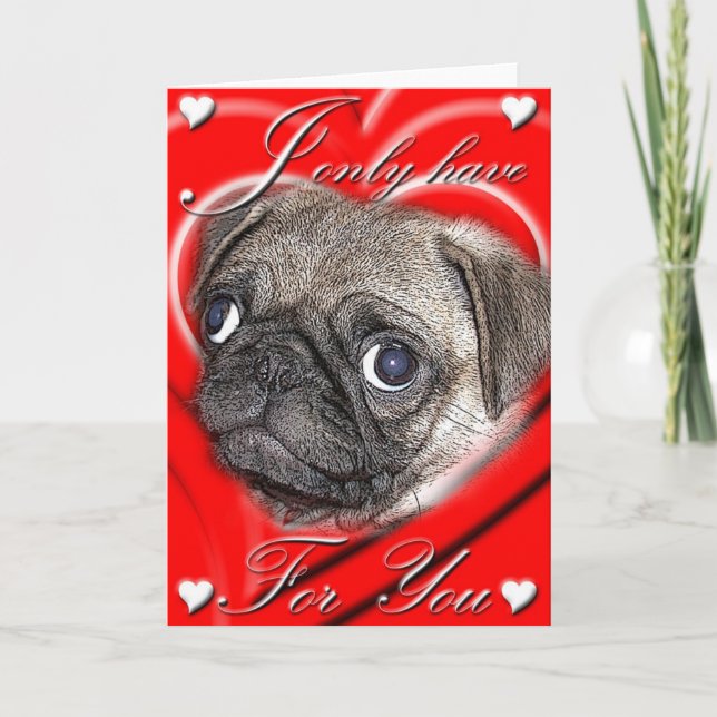 Je N'Ai Que Des Yeux Pour Vous Carte Valentine (Devant)