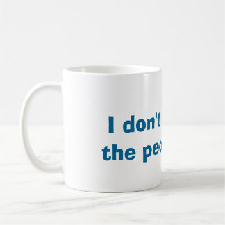 Je n'aime pas la tasse de personnes