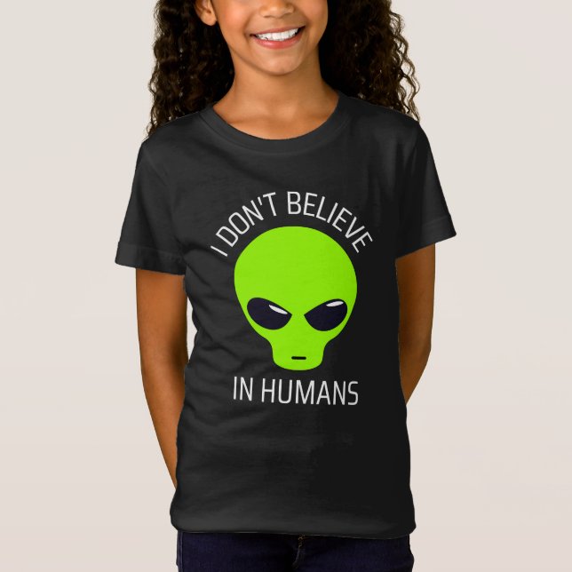 Je ne crois pas au T-shirt Humains (Devant)