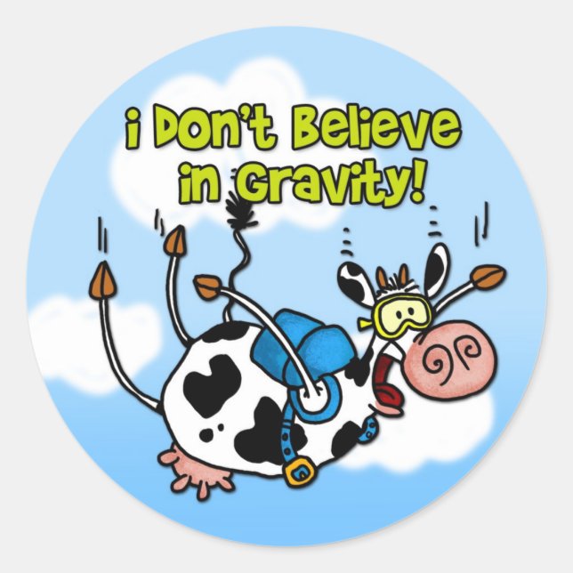 Je ne crois pas aux autocollants à gravité (Devant)