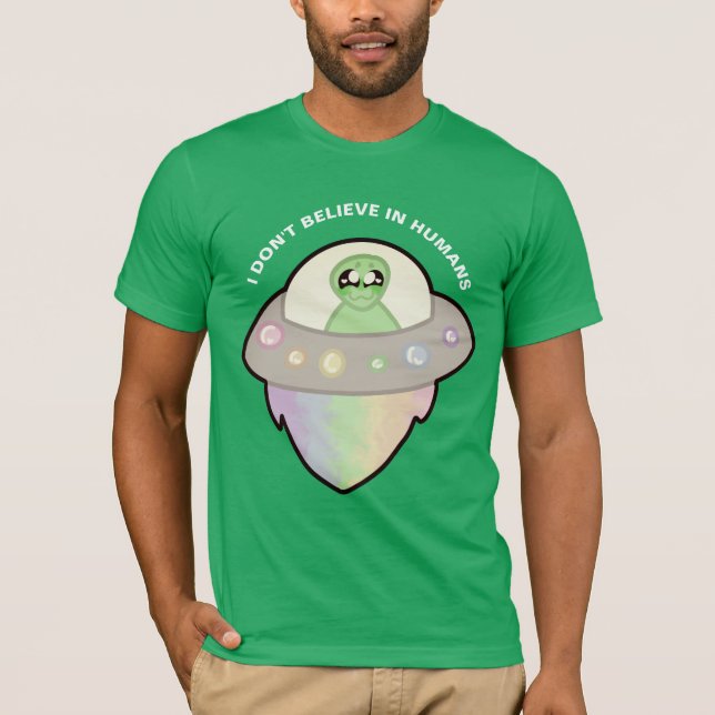 Je ne crois pas aux humains - T-shirt (Devant)