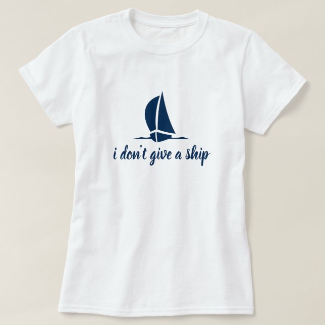 Je ne donne pas un bateau - T-shirt nautique pour (Design devant)