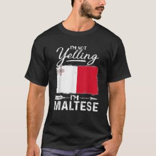 Je ne hurle pas Je suis maltais Malte T-shirt