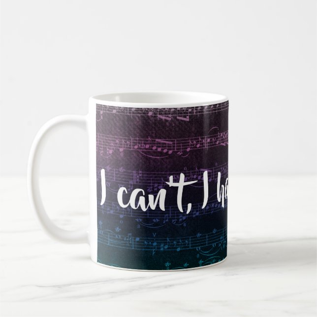 Je ne peux pas, j'ai la tasse de répétition (Gauche)