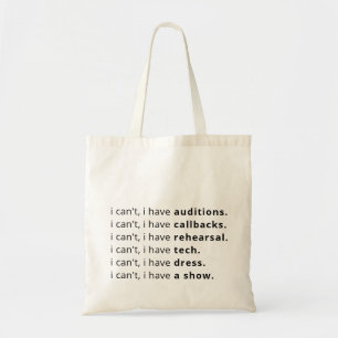 Je ne peux pas, j'ai... sac fourre-tout.