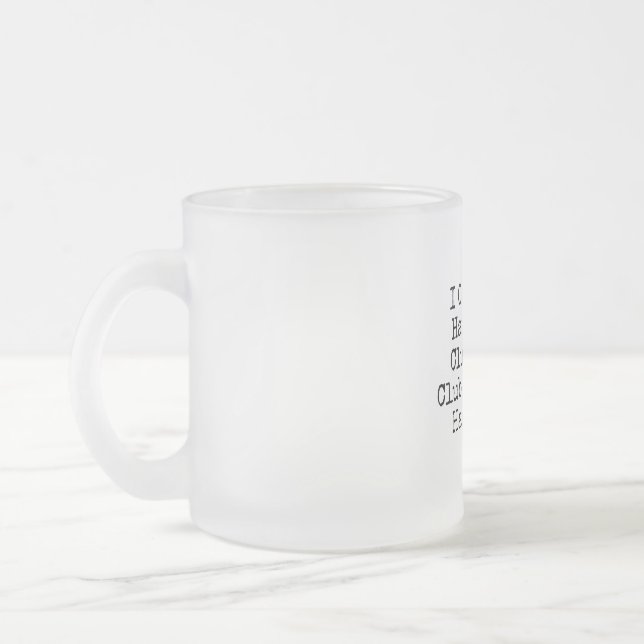 Je ne pourrais pas manipuler la tasse givrée par (Gauche)
