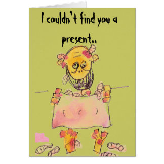 Je ne pourrais pas vous trouver un présent.