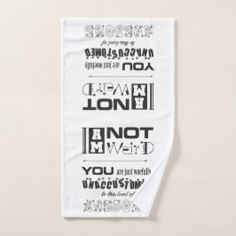 Je ne suis pas bizarre ! Serviette