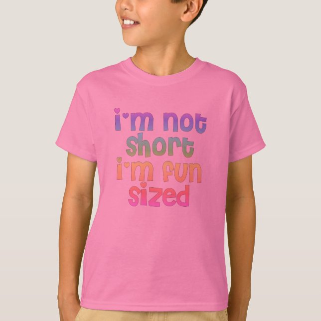 Je ne suis pas court je suis T-shirt de base de (Devant)