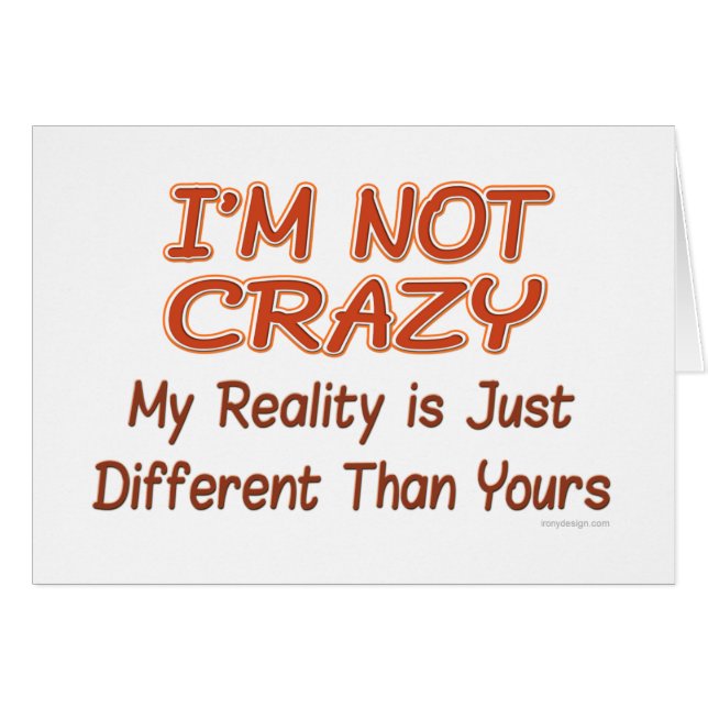 Je ne suis pas fou (Devant horizontal)