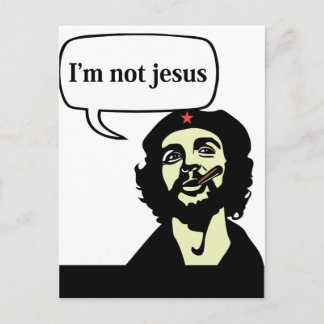 Je ne suis pas jésus - Che guevara comics carte po