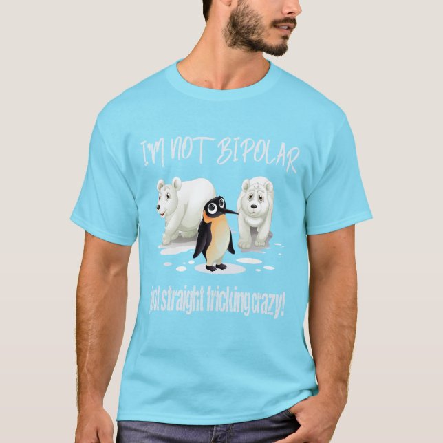 Je ne suis pas le T-SHIRT d'OURS BLANCS des HOMMES (Devant)
