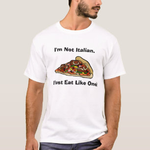 Je ne suis pas T-shirt italien de pizza