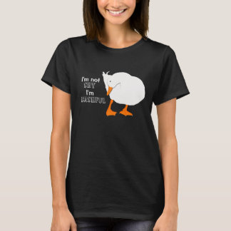 "Je ne suis pas timide je suis" T-shirt mignon