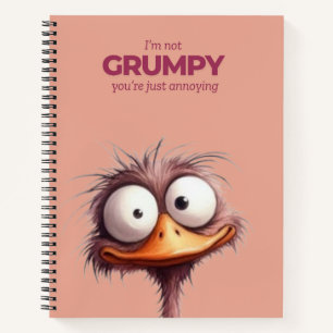 Je ne suis pas un Carnet Spiral Grumpy