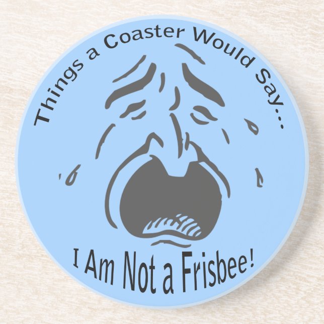 Je ne suis pas un Dessous de verre de Frisbee (Devant)