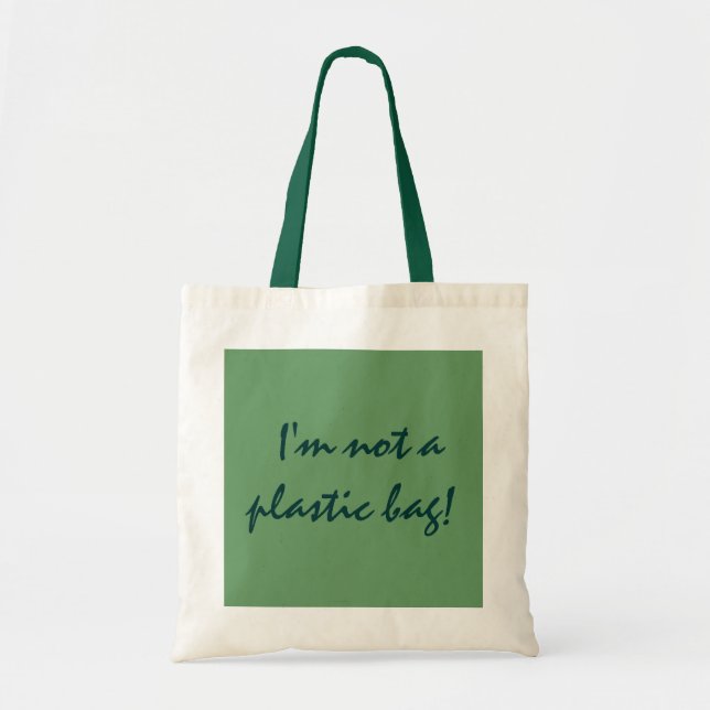 Je ne suis pas un sac en plastique !- fourre-tout (Devant)