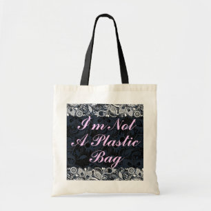 Je ne suis pas une dentelle blanche Vintage de sac