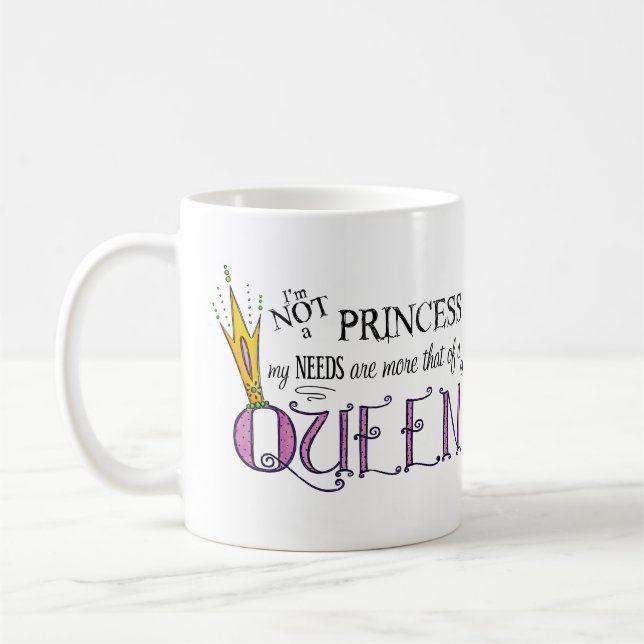 Je ne suis pas une princesse Mug (Gauche)