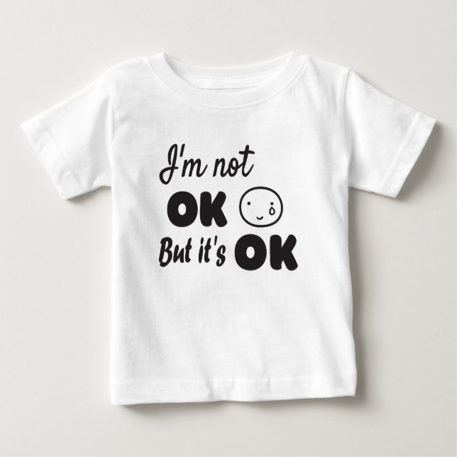 Je ne vais pas bien mais c'est ok sweat - shirt à  (Devant)