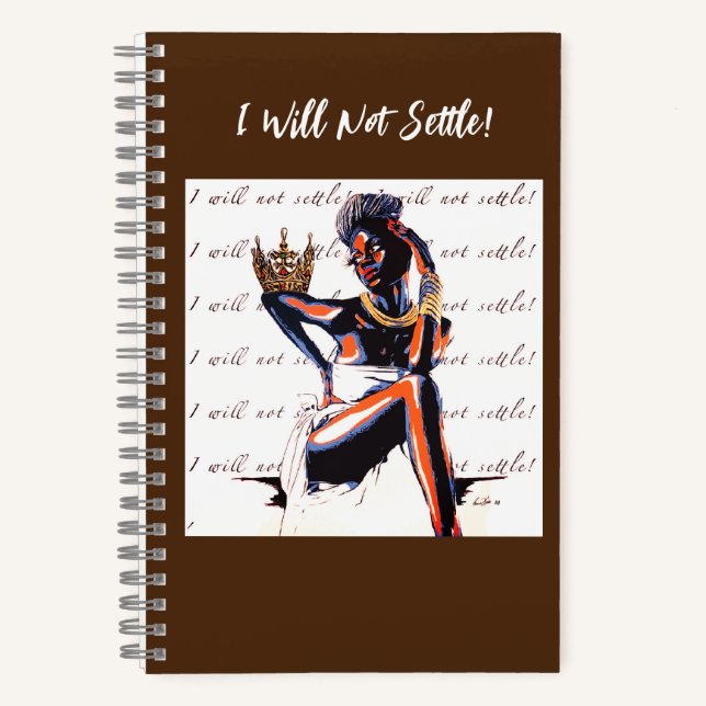 "Je Ne Vais Pas Me Régler !" Carnet à spirales (Recto)