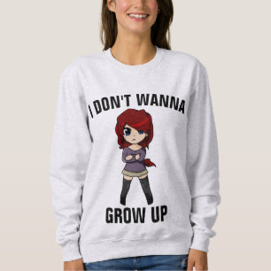 JE NE VEUX PAS GRANDIR, FUNNY LADIES T-SHIRTS