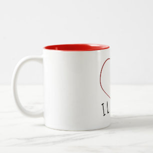 Je nous aime la tasse classique 11oz