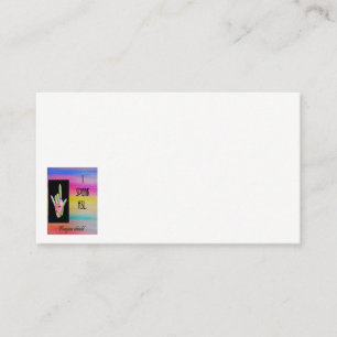 Je parle le carte de visite d'ASL