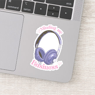 Je pense à mon entreprise| autocollant de casque